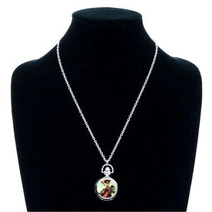 Western Cowgirl Pocket Locket Watch Necklace